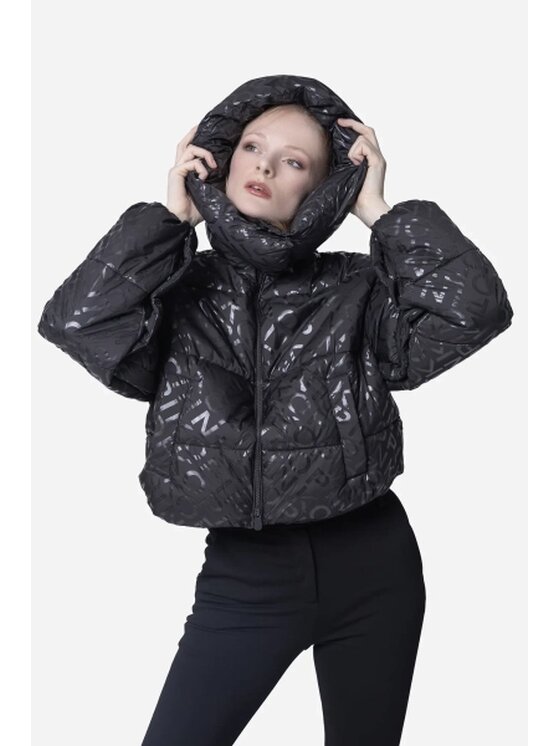 PINKO PINKO Kurtka puchowa Infuso Czarny Regular Fit