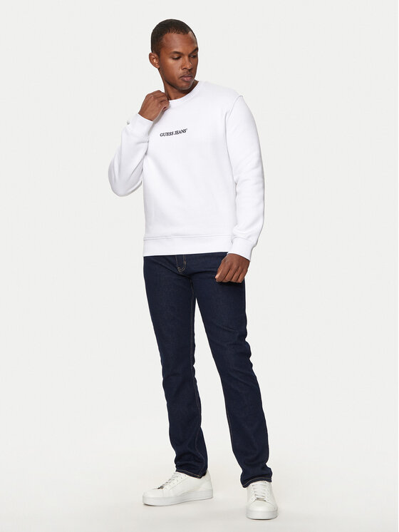 Guess Jeans Guess Jeans Džemperis M4YQ19 K9V31 Balta Regular Fit