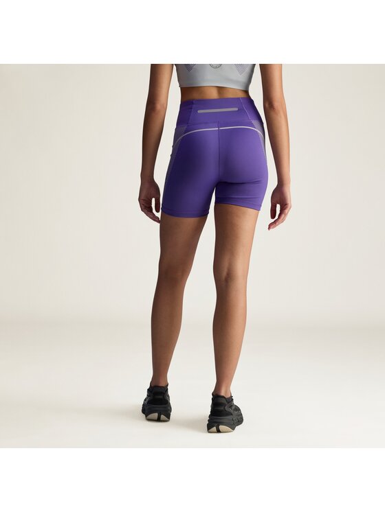 adidas by Stella McCartney adidas by Stella McCartney Szorty sportowe by Stella McCartney TruePace Running Leggings Short Fioletowy Fitted Fit