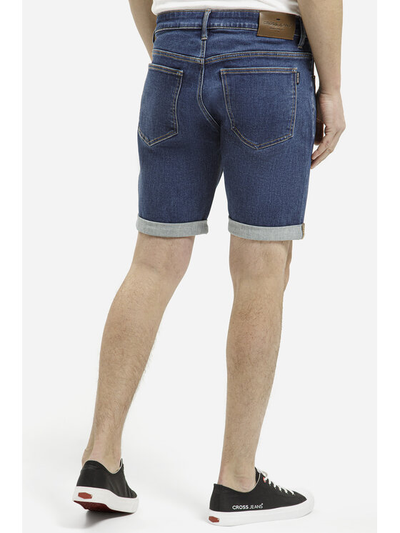 Cross Jeans Cross Jeans Szorty jeansowe A 565-620 Niebieski Regular Fit