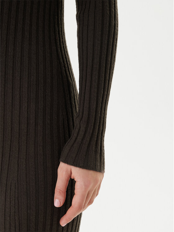 ONLY ONLY Sukienka dzianinowa Asta 15373788 Brązowy Regular Fit