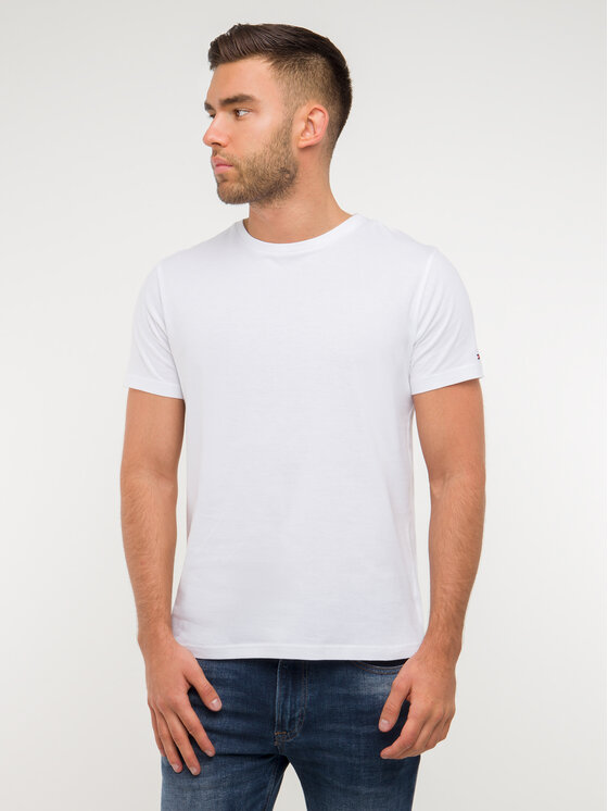 Tommy Hilfiger Tommy Hilfiger Set di 2 T-shirt UM0UM01030 Bianco Regular Fit