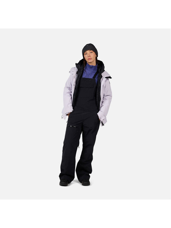 Rossignol Rossignol Spodnie narciarskie W Outerlimits Insulated Bib Czarny Relaxed Fit