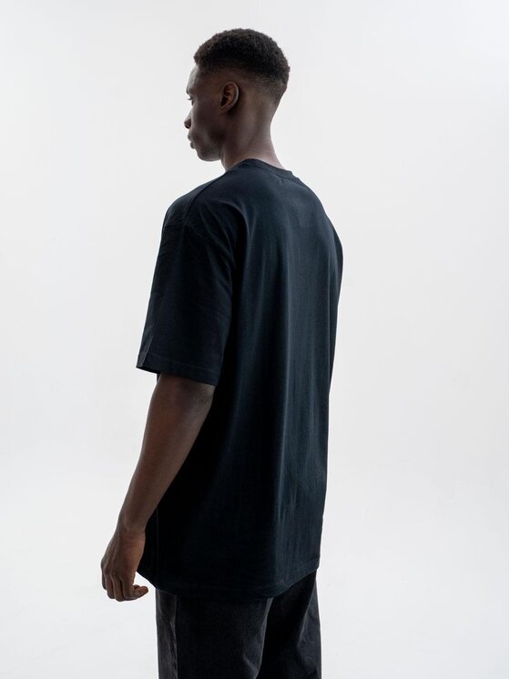 Urban City Urban City T-Shirt T-Shirt Oversize Męski Czarny UrbanCity No Logo XL Czarny Oversize