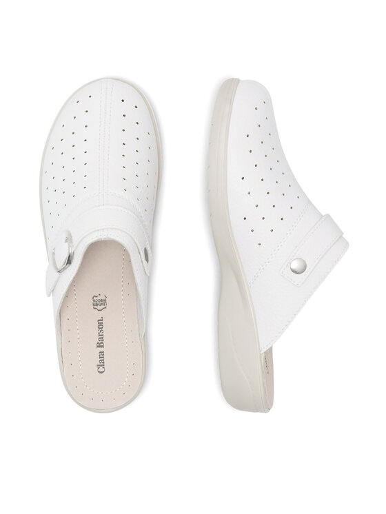 Clara Barson Clara Barson Ciabatte WS010904-01 Bianco