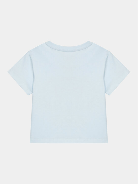 Guess Guess T-Shirt K4RI28 K8HM0 Błękitny Boxy Fit