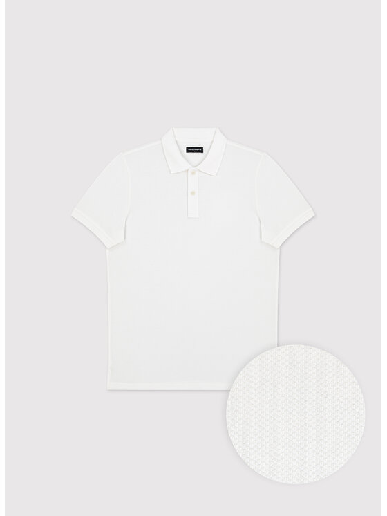 Pako Lorente Pako Lorente Polo P26SF-TX-003 Biały Classic Fit