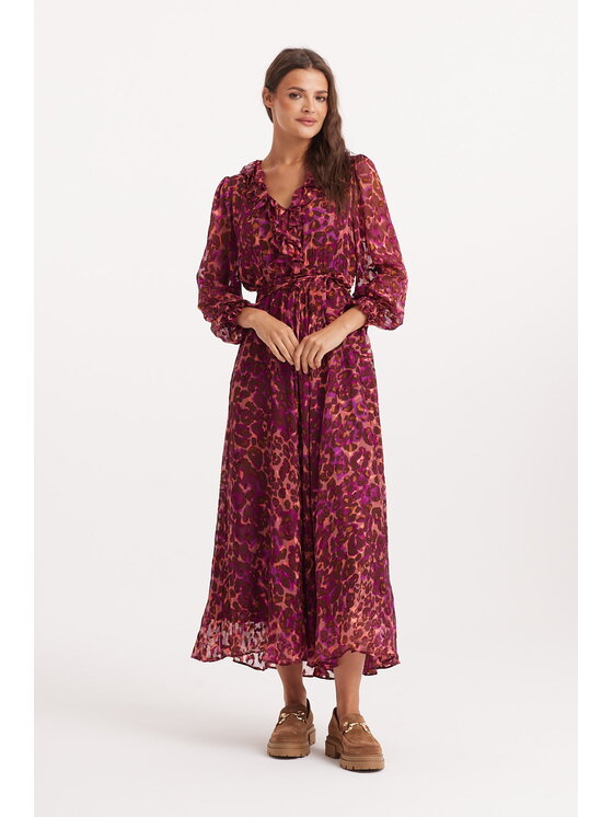 Castellani Castellani Sukienka codzienna Ida Fioletowy Regular Fit