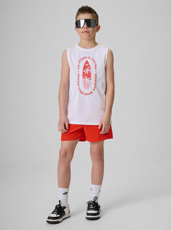 4F 4F T-Shirt BEACHSIDE CHILL Biały Regular Fit