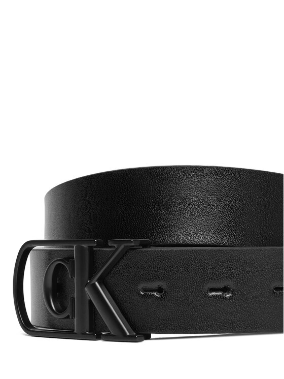 Calvin Klein Calvin Klein Meeste püksirihm Curve Monogram Buckle 32Mm Rev LV04D7021G Must