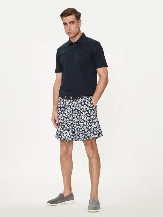 BOSS Boss Szorty materiałowe Karlos 50512961 Granatowy Regular Fit