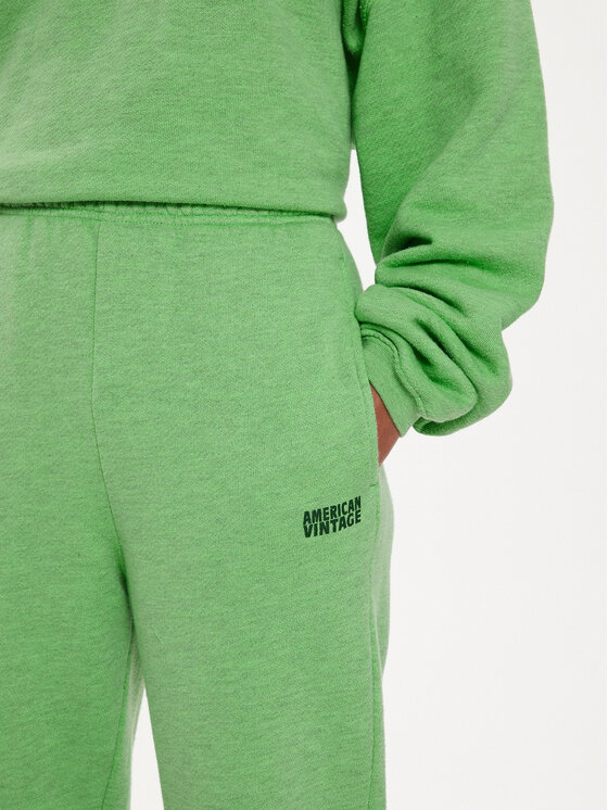 American Vintage American Vintage Pantaloni da tuta Doven DOV05AE24 Verde Regular Fit