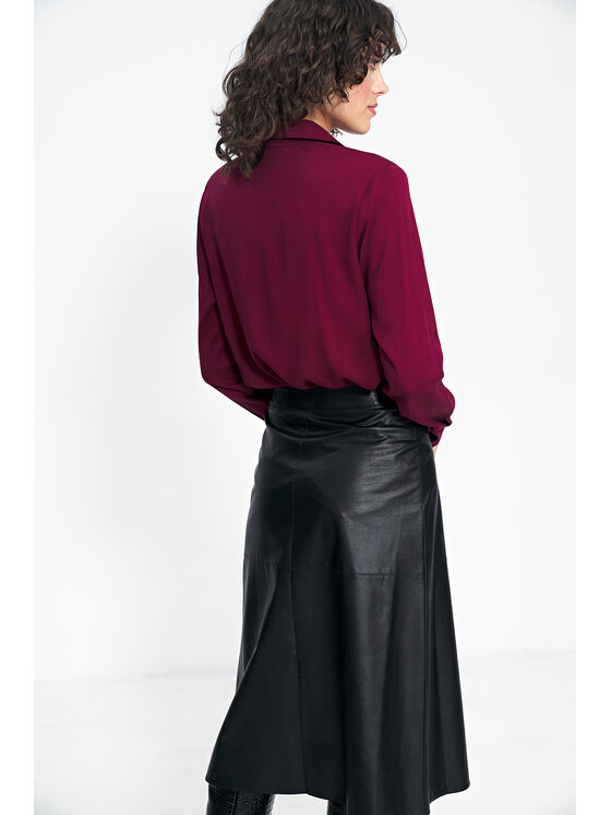NIFE NIFE Trapézová sukně SP73 Černá Regular Fit