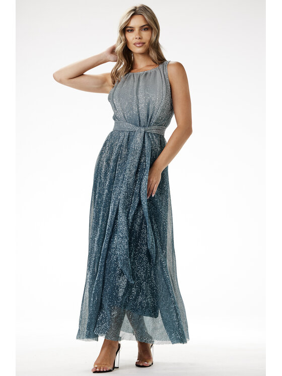Awama Awama Abito da sera A703 Verde Basic Fit
