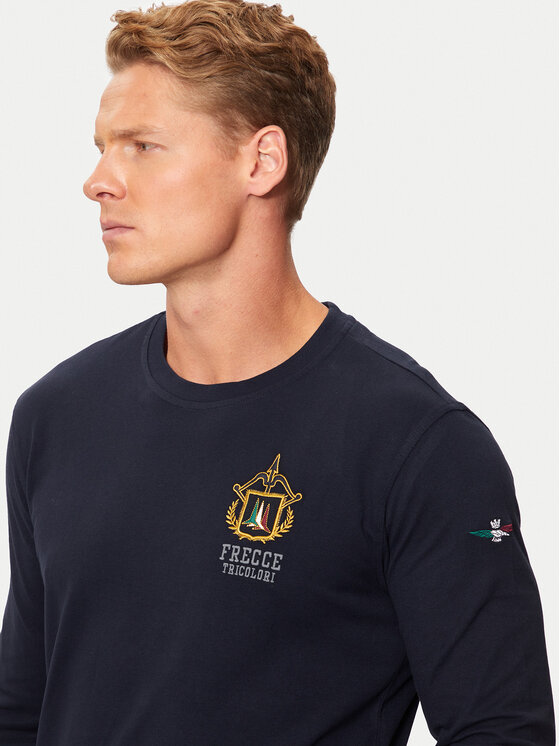Aeronautica Militare Aeronautica Militare Longsleeve 242TS2316J564 Blu scuro Regular Fit