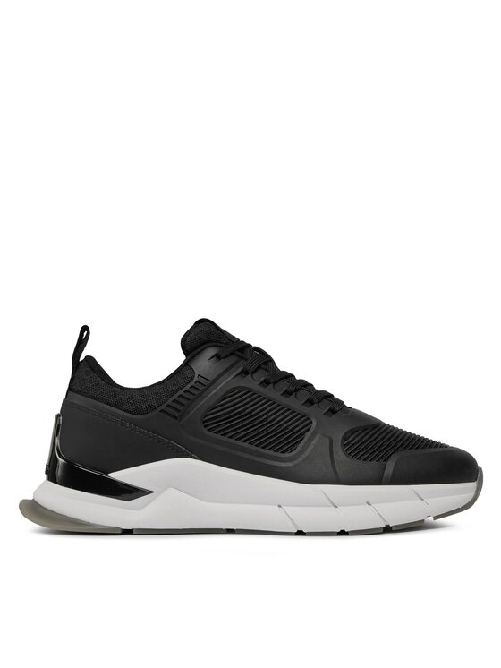 Calvin Klein Snīkeri Lace Up Runner - Caged HW0HW01996 Melns