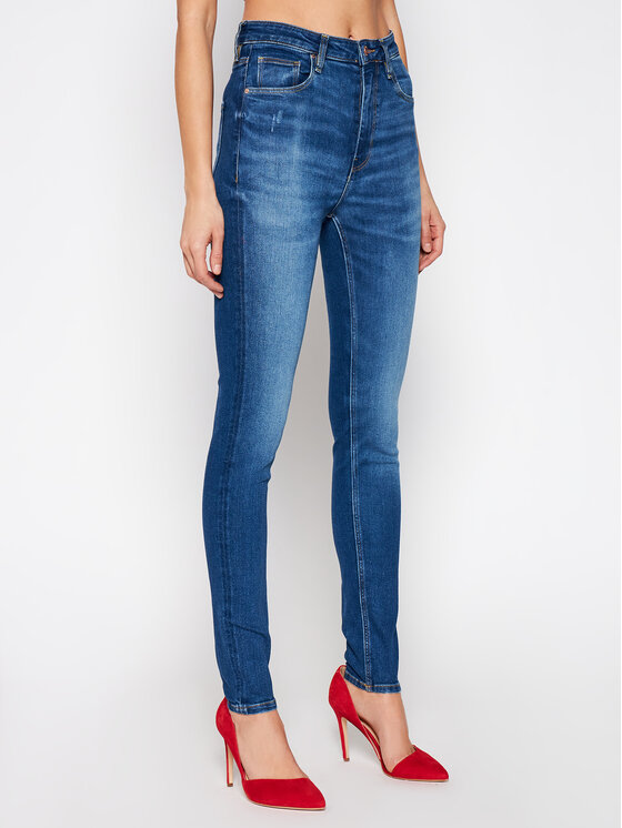 Guess Jeans W1RA26 D4AO3 Blu Super Skinny Fit • Modivo.it