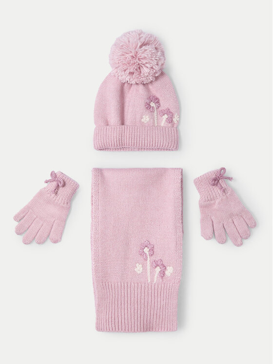 Mayoral Mayoral Set Mütze, Schal und Handschuhe 10826 Rosa