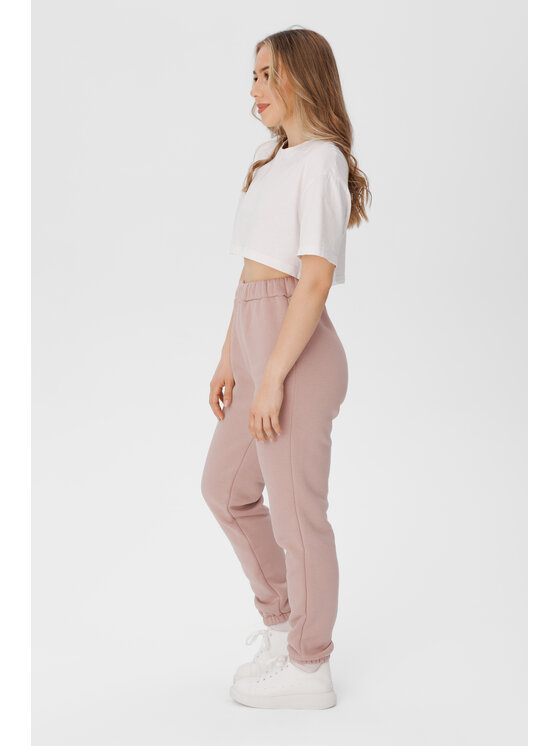 LAURELLA LAURELLA Teplákové kalhoty 3SS024 Růžová Regular Fit