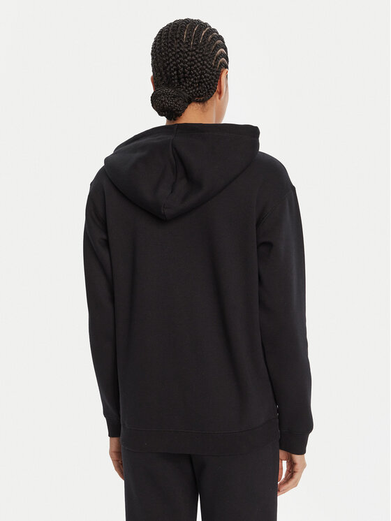 Roxy Roxy Μπλούζα Surf Stoked Zipped Brushed ERJFT05022 Μαύρο Regular Fit