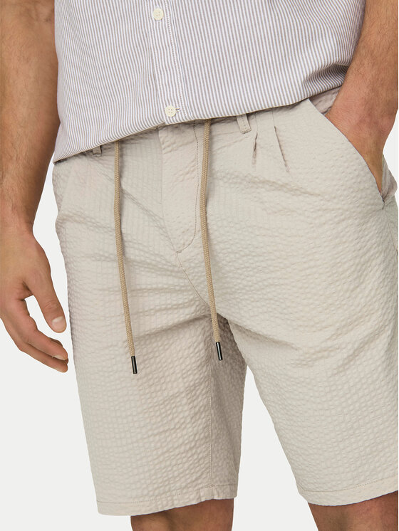 Only & Sons Only & Sons Bavlnené šortky Leo 22028301 Béžová Regular Fit