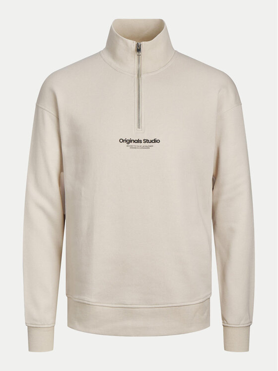 Jack&Jones Jack&Jones Majica dugih rukava Vesterbro 12241777 Bež Relaxed Fit