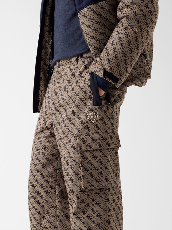 Guess Guess Штани з тканини 179583 Бежевий Regular Fit