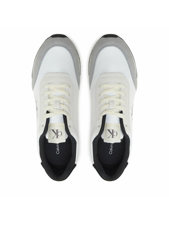 Calvin Klein Jeans Calvin Klein Jeans Laisvalaikio batai Retro Runner Iconic Snk YM0YM01119 Balta