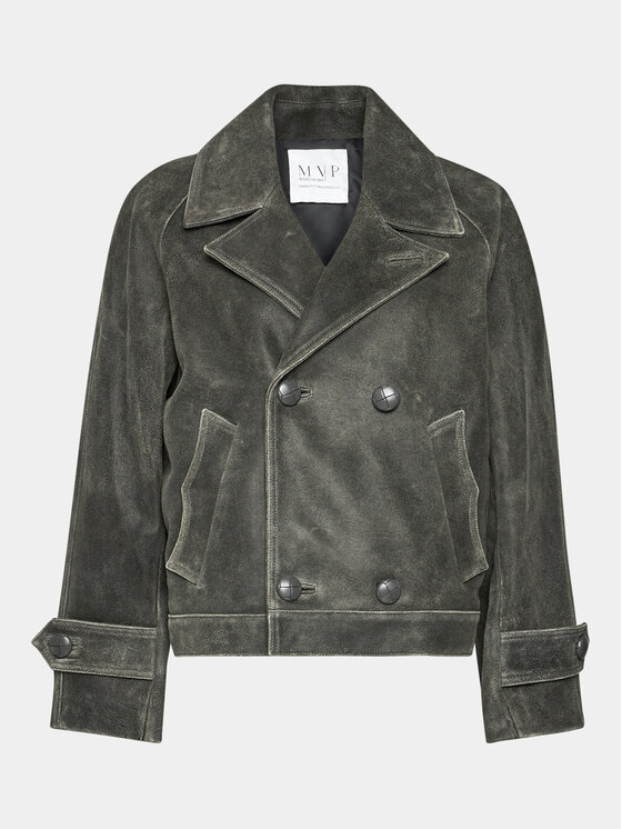 MVP Wardrobe MVP Wardrobe Giacca in similpelle Solferino MVPI3CP152.0PELLE Grigio Wide Fit