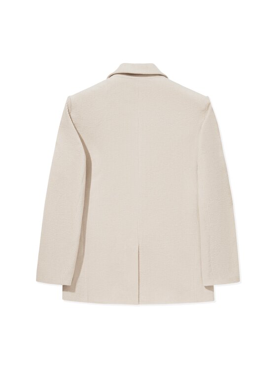 La Mania Marynarka COLBY Beżowy Classic Fit | Modivo.pl