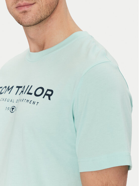 Tom Tailor Tom Tailor Marškinėliai 1045773 Žalia Regular Fit