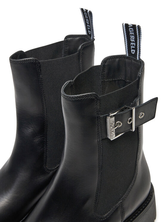 KARL LAGERFELD KARL LAGERFELD Μποτάκια με λάστιχο KL43460 Μαύρο