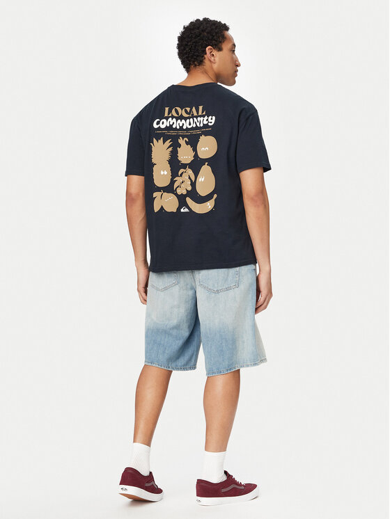 Quiksilver Quiksilver Majica Fruits Tide EQYZT08296 Črna Regular Fit