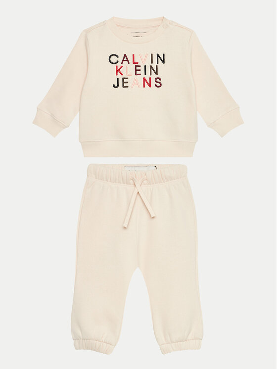 Calvin Klein Jeans Calvin Klein Jeans Felpa City Logo IN0IN00224 Beige Regular Fit