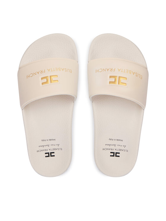 Elisabetta Franchi Elisabetta Franchi Šľapky F4A0-E0607-1745698-M Écru