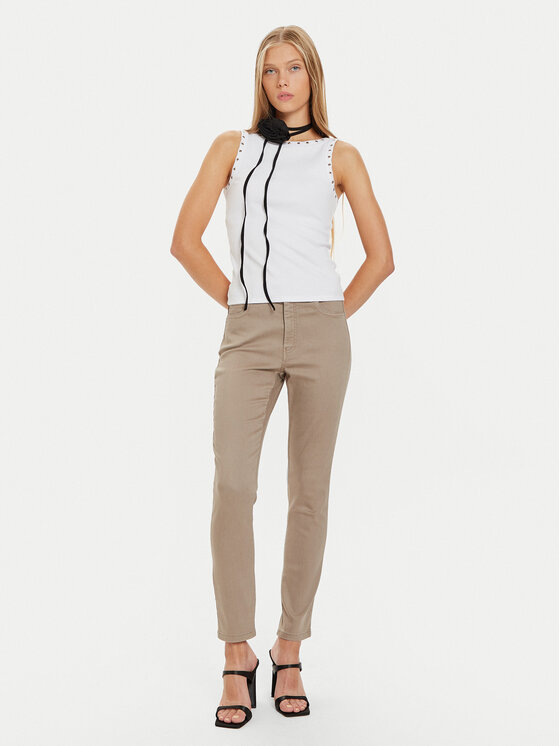 Marella Marella Jeans hlače Currier 2423136025 Bež Skinny Fit