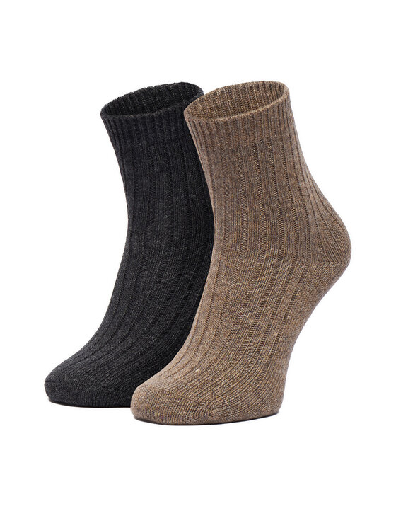 Nine West Nine West Довгі шкарпетки CEO_LA_NW_12744_Z_AW26 (2-PACK) Коричневий