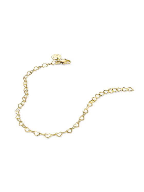 Rosefield Rosefield Bransoletka Heart Chain Bracelet Gold Złoty