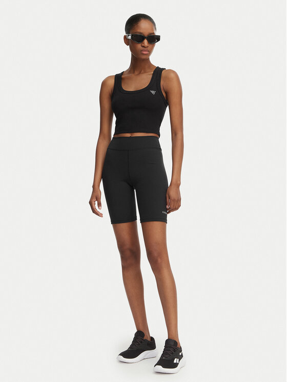 Guess Guess Top V6GP07 K2987 Čierna Slim Fit