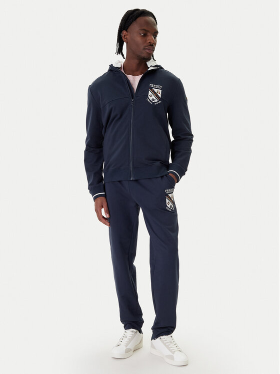 Aeronautica Militare Aeronautica Militare Džemperis ar kapuci 261FE2096UF00674 Tumši zils Regular Fit