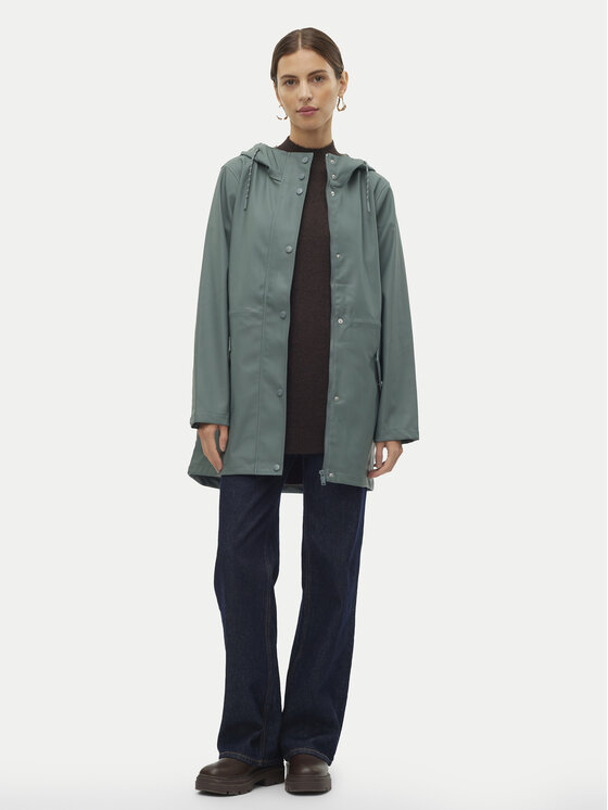 Vero Moda Vero Moda Μπουφάν αδιάβροχο Malou 10266982 Πράσινο Regular Fit