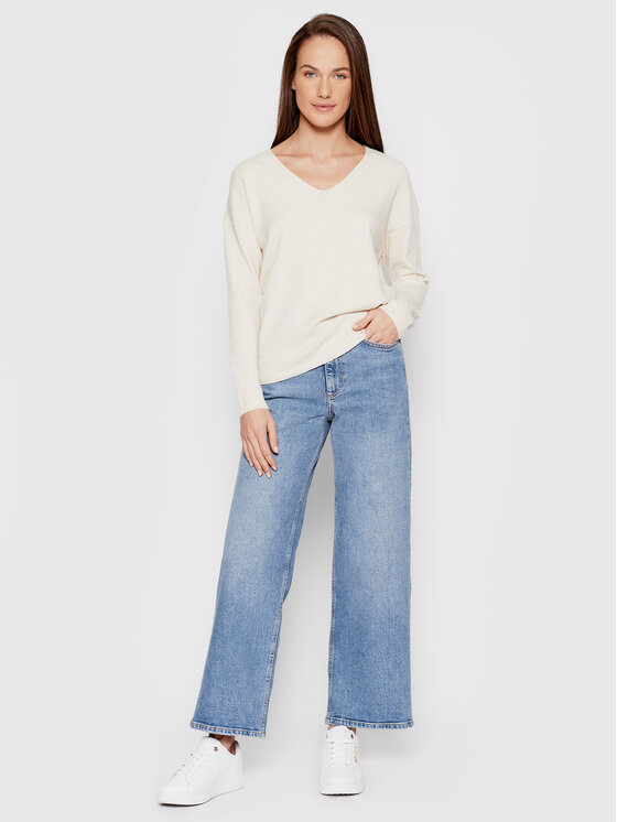 ONLY ONLY Πουλόβερ Rica 15224360 Μπεζ Relaxed Fit