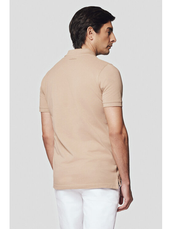 Lancerto Lancerto Polo Jakob PO073124000033 Beżowy Regular Fit