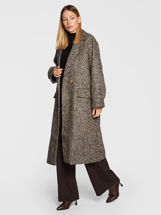 Gina Tricot Gina Tricot Демісезонний плащ Dagny 17762 Коричневий Relaxed Fit