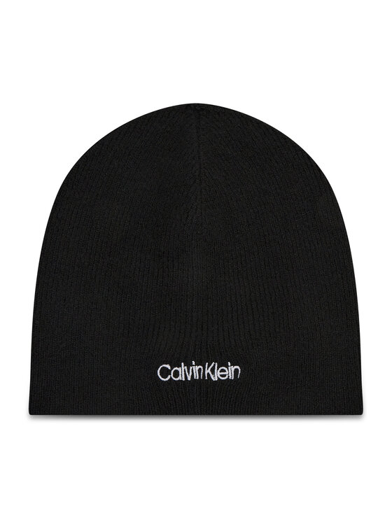 Calvin Klein Calvin Klein Set Schal und Mütze Basic Wool Beanie+Scarf K50K507552 Schwarz