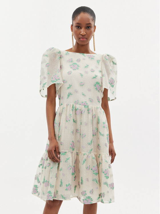 Custommade Custommade Ежедневна рокля Jamina 999395482 Екрю Regular Fit