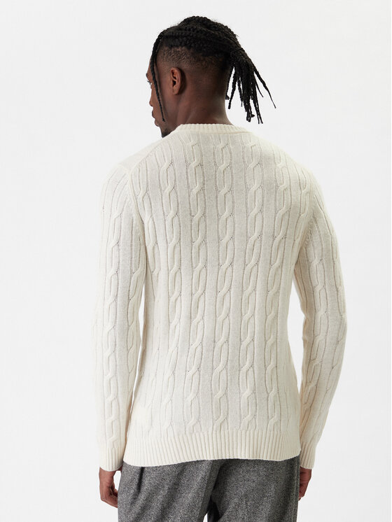Gant Gant Sveter 8050213 Écru Regular Fit