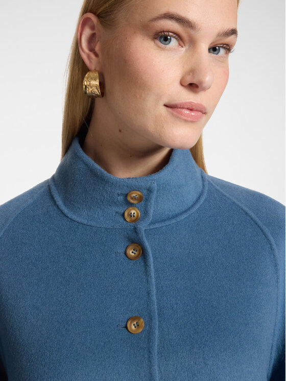 Elena Mirò Elena Mirò Płaszcz zimowy 8005Z000033N0B4 Turkusowy Boxy Fit