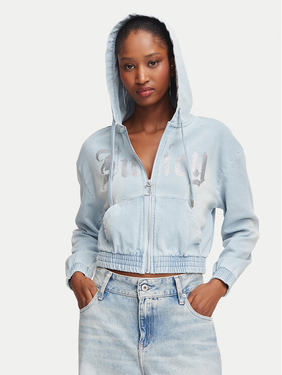 Juicy Couture Juicy Couture Majica dugih rukava JCDAS226961 Svijetlo plava Regular Fit