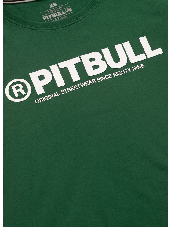 PITBULL PITBULL T-Shirt Koszulka damska PITBULL R L Zielony Regular Fit